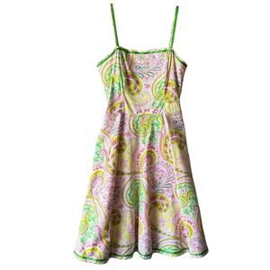 Signature by Robbie Be fit and flare Colorful Paisley Sundress size 8